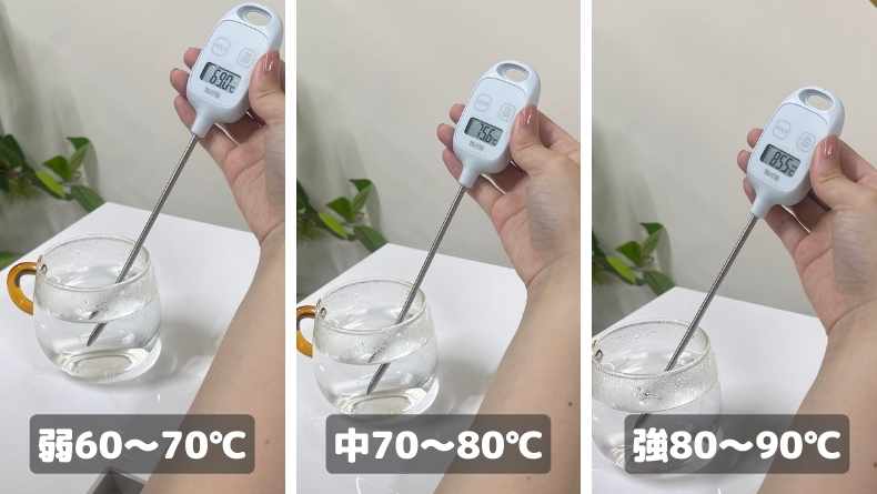 温水の温度調整